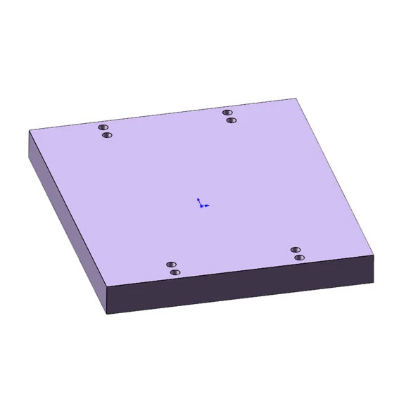 Placa de respaldo de aleación de aluminio a juego con 100 orificios CBD