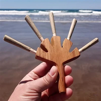 Soporte de cigarrillo de madera Múltiple